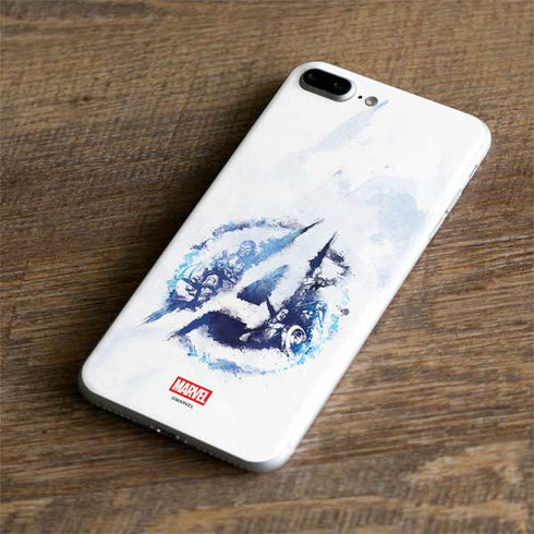 Marvel Avengers Blue Logo iPhone 8 Plus Skin